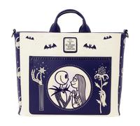 Disney: The Nightmare Before Christmas Jack Skellington & Sally Night Sky Convertible Backpack and Tote Crossbody Bag