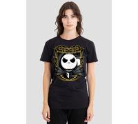 Disney The Nightmare Before Christmas Jack Skellington Shaded T-Shirt, Black Black M