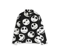 Disney The Nightmare Before Christmas Jack Skellington Womens Black Fleece Jumper | Long Sleeve Print Top for Halloween | Casual Wear | The Nightmare Before Christmas Merch - Medium