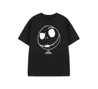 Disney The Nightmare Before Christmas Kids Short-Sleeved T-Shirt in Black | Jack Skellington Graphic Tee for Kids | Boys & Girls Short Sleeve Movie Apparel Top for Children & Teens