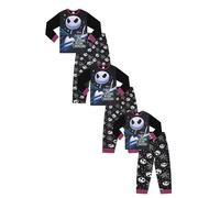 Disney The Nightmare Before Christmas Matching Family Pyjama Set Jack Skellington Xmas Halloween Mens Womens Boys Girls Pjs (Small) Black