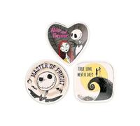 Disney The Nightmare Before Christmas Multicoloured Ceramic Gift 3 piece Boxed Trinket Tray Set VC700381L