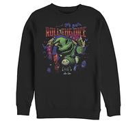 Disney The Nightmare Before Christmas Oogie Dice Mens Pullover Crew Fleece, Black, 4XL Big