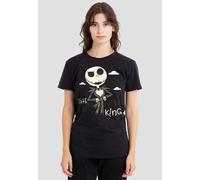 Disney Women's The Nightmare Before Christmas Pumpkin King T-Shirt, Black | Size: 2XL Disney Black 2XL