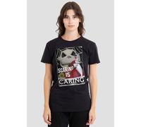 Disney Women's The Nightmare Before Christmas Scaring is Caring T-Shirt, Black | Size: Medium Disney Black M