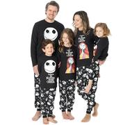 Disney The Nightmare Before Christmas Womens Pyjamas | Jack Skellington Sally Halloween Festive Long Sleeve Long Leg PJs Set | Matching Family Pajama Nightwear for Adults