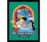 Disney The Nose Knows Pinocchio Framed Poster Disney Multicolor