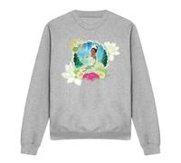 Disney The Princess And The Frog Floral Bayou Beauty With Tiana Sweatshirt Light Grey Light Grey