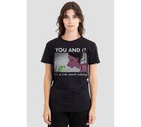 The Princess And The Frog Women's Tiana A Risk Worth Taking Ladies T Shirt, Black, L