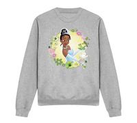 Disney The Princess And The Frog Tiana And Prince Naveen Sweatshirt Light Grey Light Grey