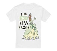 The Princess And The Frog Tiana Does Not Kiss Frogs Unisex T-Shirt White Disney White M