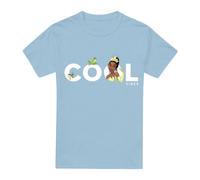 Disney The Princess & The Frog Cool Vibes With Tiana & Naveen Unisex T-Shirt Light Blue | Size: Medium Disney Light Blue M