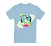 Disney The Princess & The Frog Floral Bayou Beauty With Tiana Unisex T-Shirt Light Blue | Size: 2XL Disney Light Blue 2XL