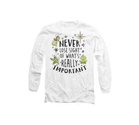 Disney The Princess & The Frog Never Lose Sight Long Sleeve T-Shirt, White | Size: Large Disney White L
