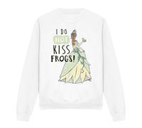 Disney The Princess & The Frog Tiana Does Not Kiss Frogs Sweatshirt White | Size: Small Disney White S