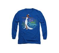 Disney The Princess & The Frog Tiana Live Your Passion Long Sleeve T-Shirt, Royal | Size: Large Disney Royal L