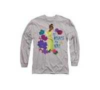 Disney The Princess & The Frog Tiana My Dreams, My Way Long Sleeve T-Shirt, Athletic Heather in Light Grey | Size: 2XL Disney Light Grey 2XL