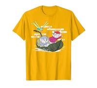 Disney The Rescuers Bernard Bianca Leaf Boat T-Shirt, Men, Golden Yellow, Medium