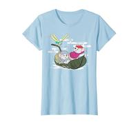 Disney The Rescuers Bernard Bianca Leaf Boat T-Shirt, Women, Baby Blue, Small