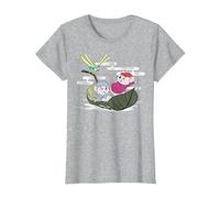 Disney The Rescuers Bernard Bianca Leaf Boat T-Shirt, Women, Heather Grey, X-Large