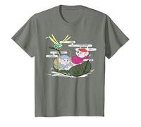 Disney The Rescuers Bernard Bianca Leaf Boat T-Shirt, Youth, Olive Heather, Medium