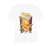 Disney The Rescuers Down Under Group Shot Sunset Poster T-Shirt, Women's Plus, White, 3X