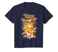 Disney The Rescuers Down Under Group Shot Sunset Poster T-Shirt, Youth, Navy Blue, 2T