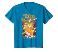 Disney The Rescuers Down Under Group Shot Sunset Poster T-Shirt, Youth, Sapphire Blue, 3T