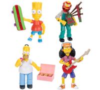 Disney The Simpsons Action Figures 4-Pack 5-Inch Collectible Figures from Jakks Pacific's Wave 1 - Homer Bart Groundskeeper Willie and Otto