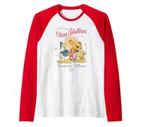Disney The Three Caballeros Donald Duck Vintage Distressed Raglan Baseball Tee