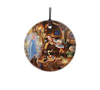 Disney Thomas Kinkade Geppetto's Pinocchio 3.5 in Glass Print | Ideal for Gifting, Ideal for Collecting