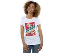 Disney Three Little Pigs And The Big Bad Wolf Cotton T-Shirt In White White