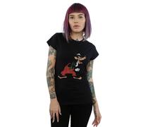 Disney Three Little Pigs Big Bad Wolf Cotton T-Shirt In Black Black XL