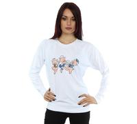 Disney Three Little Pigs Having Fun Sweatshirt In White White M