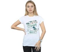Disney Three Little Pigs Who´s Afraid Of The Big Bad Wolf Cotton T-Shirt In White White XL