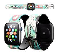 Disney Tim Burton’s The Nightmare Before Christmas Wristband For Apple Watch Band Series 9/8/7/6/5/4/3/2/1/SE 38MM, 40MM, 41MM | Jack Skellington Gifts for Women and Men (Jack Tarot)