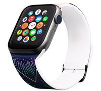 Disney Tim Burton’s The Nightmare Before Christmas Wristband For Apple Watch Band Series 9/8/7/6/5/4/3/2/1/SE 38MM, 40MM, 41MM | Jack Skellington Gifts for Women and Men (Jack And Sally)