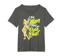 Disney Tinker Bell Mother's Day Pixie Dust T-Shirt, Women's Plus, Asphalt Grey, 2X