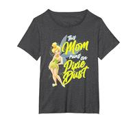 Disney Tinker Bell Mother's Day Pixie Dust T-Shirt, Women's Plus, Dark Heather Grey, 2X