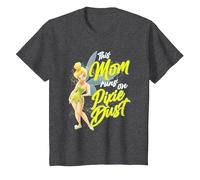 Disney Tinker Bell Mother's Day Pixie Dust T-Shirt, Youth, Dark Heather Grey, Small