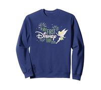 Disney Tinker Bell "My First Disney Trip" 2026 Vacation Sweatshirt, Adult Unisex, Navy Blue, X-Large