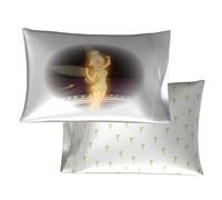 Disney Tinkerbell Beauty Silky Satin Standard 2 Pack Pillowcase Cover Set 20x30 for Hair and Skin, (Officially Licensed Product) by Franco Collectibles
