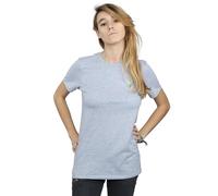 Disney Tinkerbell Chest Cotton Boyfriend T-Shirt In Grey Grey