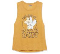 Disney Tinkerbell Get That Pixie Dust Women's Muscle Tank Gold Heathe