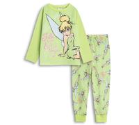 Disney Tinkerbell Girls Green Character Long Sleeve Long Leg Pyjama Set - 2-3 Years