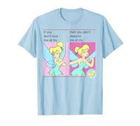 Disney Tinkerbell If You Don't Love Me At My... T-Shirt, Men, Baby Blue, Medium