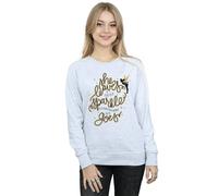 Disney Women's Tinkerbell Stars Sweatshirt X-Large Sport Grey