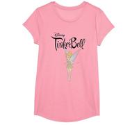 Disney Tinkerbell T-Shirt, Girls, Pink, Medium