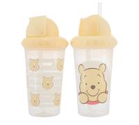 Disney Toddler Sippy Cups for Boys and Girls | 10 Ounce Sippy Cup Pack of Two with Straw and Lid | Durable Blue Leak Proof Travel Water Bottle for To