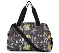 Disney Tote Duffel Bag Mickey Mouse Friends All Over Print Weekender Travel, Black, One Size, Weekender Duffel Bag